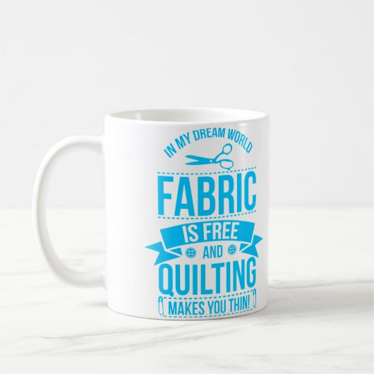 Mug My Dreams Sewing Gift Quilters Crafting Quilting K (Gauche)