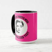 Mug My Face on a STRAWBERRY PINK Large Custom Combo (Devant gauche)