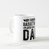 Mug My favorite Basketball Player Calls Me Papa (Devant gauche)