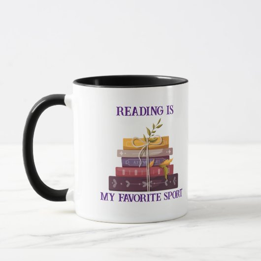 Mug My favorite sport is reading (Gauche)