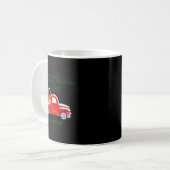 Mug My First Christmas Red Truck Candy Canes Gray Baby (Devant gauche)