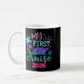 Mug My First Cruise 2026 Family Vacation Trip Ship Mat (Gauche)