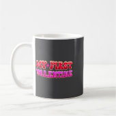 Mug My First Valentine Heart Stars Fun Celebration  (Gauche)