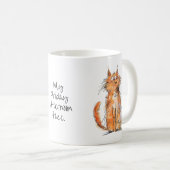 Mug My Friday Afternoon Face Cat Work Place Humor (Devant droit)