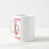 Mug My German Shepherd Is My Valentine Funny Dog Lover (Devant gauche)