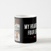 Mug My Heart Has Four Legs Dog Love Design (Centre)