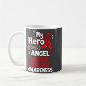 Mug My Hero Is Now My Angel Heart Disease Awareness  (Gauche)