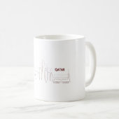 Mug My Home Qatar – Minimalist Design (Devant droit)