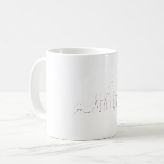Mug My Home Qatar – Minimalist Design (Devant gauche)