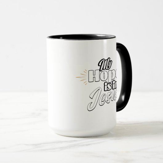 Mug My Hope is in Jesus Inspirational  (Devant droit)
