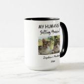 Mug My Humans Are Getting Married – 2 Custom Cat Photo (Devant droit)