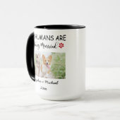 Mug My Humans Are Getting Married – Custom Pet Photo (Devant gauche)