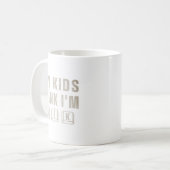 Mug My Kids Think I’m AFK Funny Gamer Dad Humor Quote (Devant gauche)