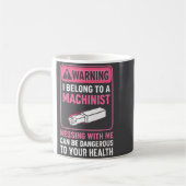 Mug My Knight In Machinist Wife Girlfriend Funny Anniv (Gauche)