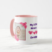 Mug My Little Miracle with Hearts Photos et nom Coff (Devant gauche)