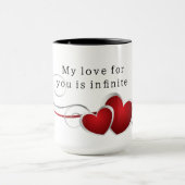 Mug My love for you is infinite (Centre)