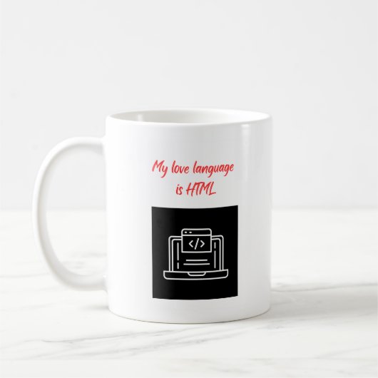 Mug My Love Language est HTML (Gauche)