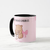 Mug My Love Language Is Noodles | Kawaii Capybara Coff (Devant gauche)