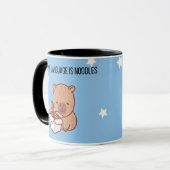 Mug My Love Language Is Noodles | Kawaii Capybara Coff (Devant gauche)
