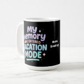 Mug My Memory Has Entered Vacation Mode Pastel Design (Devant gauche)