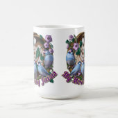 Mug My morning JAVA with Java sparrows (Centre)