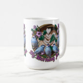 Mug My morning JAVA with Java sparrows (Devant droit)
