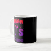Mug My New 80's Costume Funny Design (Devant gauche)