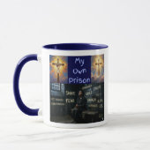 Mug My Own Prison design 1 color pattern 1 (Gauche)
