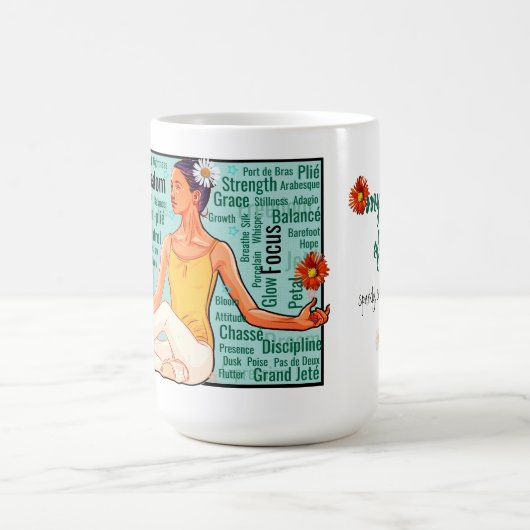 Mug My Pointe of View – Word Cloud Ballet Girl Art (Centre)