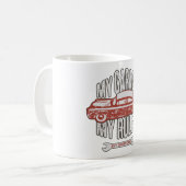 Mug My Rules Classic Red Car Retro Mechanic (Devant gauche)