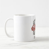 Mug My Rules Classic Red Car Retro Mechanic (Gauche)