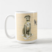 Mug My Scottish Deerhound mangez mes devoirs (Gauche)