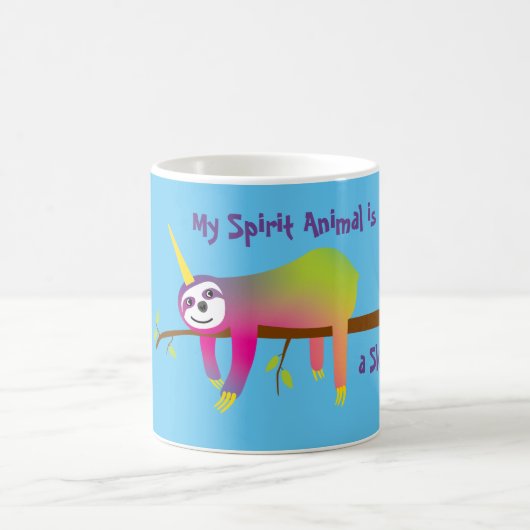 Mug My Spirit Animal est un Slothicorn (Centre)