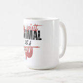 Mug My spirit animal is a sloth _ funny sayins (Devant droit)
