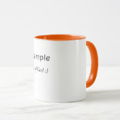Mug My story is simple (Devant droit)