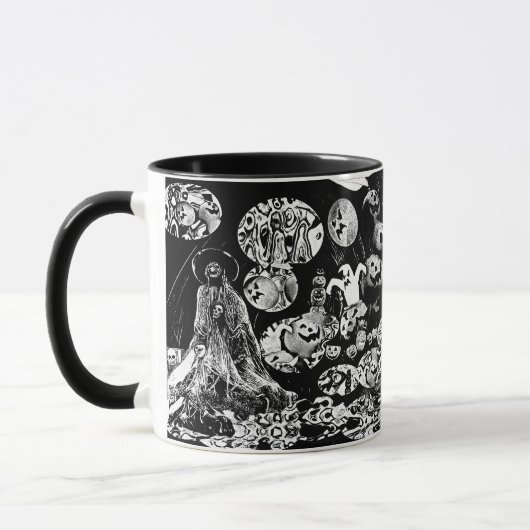 Mug My super haloween (Black and White Art) (Gauche)