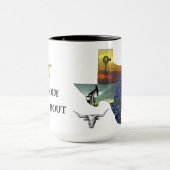 Mug My Texas - Illustrated map outline - personalize (Centre)