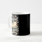 Mug My Therast Has Whiskers For Anxiety Funny Cat  (Devant gauche)