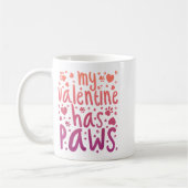 Mug My Valentine Has Paws  (Gauche)