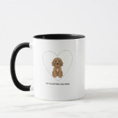 Mug My Valentine Has Paws Cockapoo Dog Lover (Gauche)