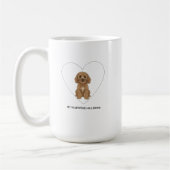 Mug My Valentine Has Paws Cockapoo Dog Lover (Gauche)