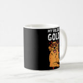 Mug My Valentine Is Golden Retriever Valentines Day Pe (Devant droit)