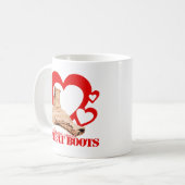 Mug My Valentine Wears Combat Boots (Devant gauche)