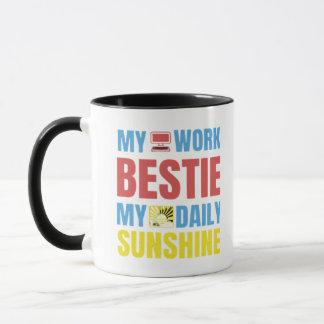 Mug My Work Bestie Sunshine - Work Bestie Classic
