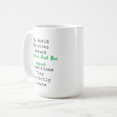 Mug My World Revolves Around Numbers Logic (Devant gauche)