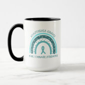 Mug Myasthenia Gravis Warrier Arc-en-ciel et ruban (Gauche)