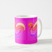 Mug Mycénienne Grecque Inspiré Orange & Boug d'Oiseau (Devant droit)