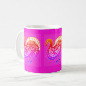 Mug Mycénienne Grecque Inspiré Orange & Boug d'Oiseau (Devant gauche)