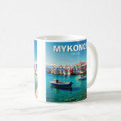Mug Mykonos Grèce Îles grecques bateaux (Devant droit)
