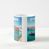 Mug Mykonos Grèce Îles grecques bateaux (Centre)